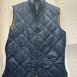 J. Crew Men's Quilted Blue Vest